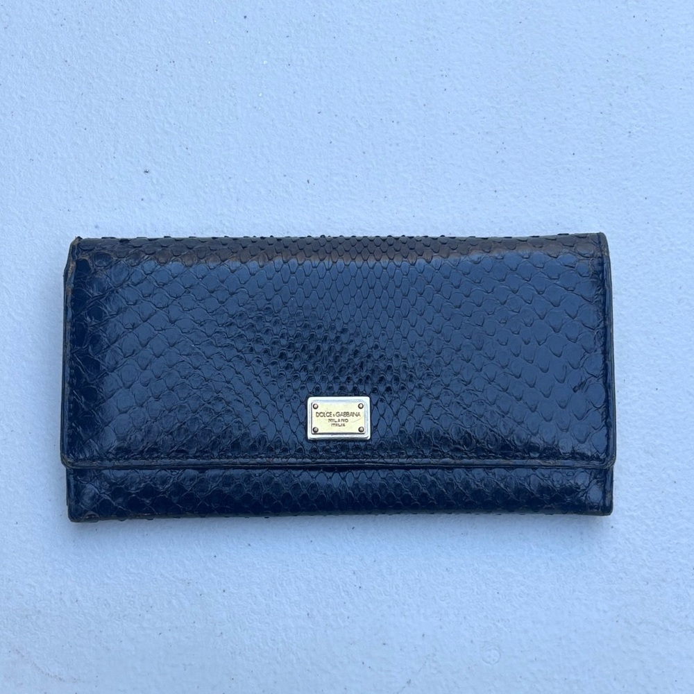 Dolce & Gabbana Women's
Portafoglio Pitone Black Python
Wallet